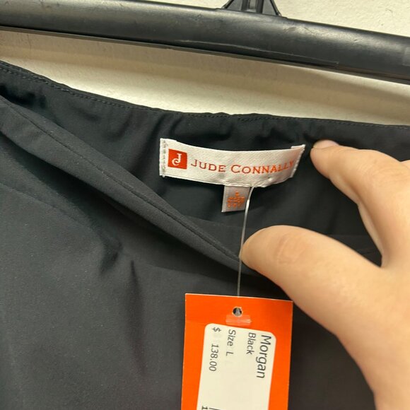 NWT Jude Connally Morgan Black Stretch Pull-On Skirt Skort L - Picture 5 of 8